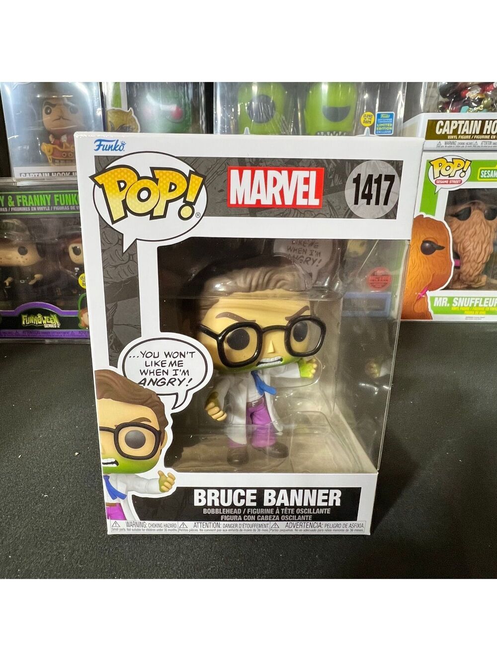 Funko Pop Marvel Bruce Banner 1417 Vinyl Bobblehead Figure Hulk Avengers